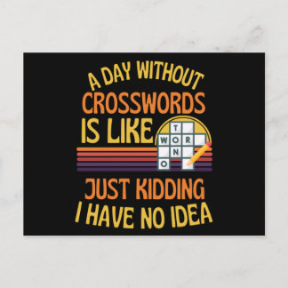 En dag utan korssvärd, vackra Crosswords Älskare Vykort