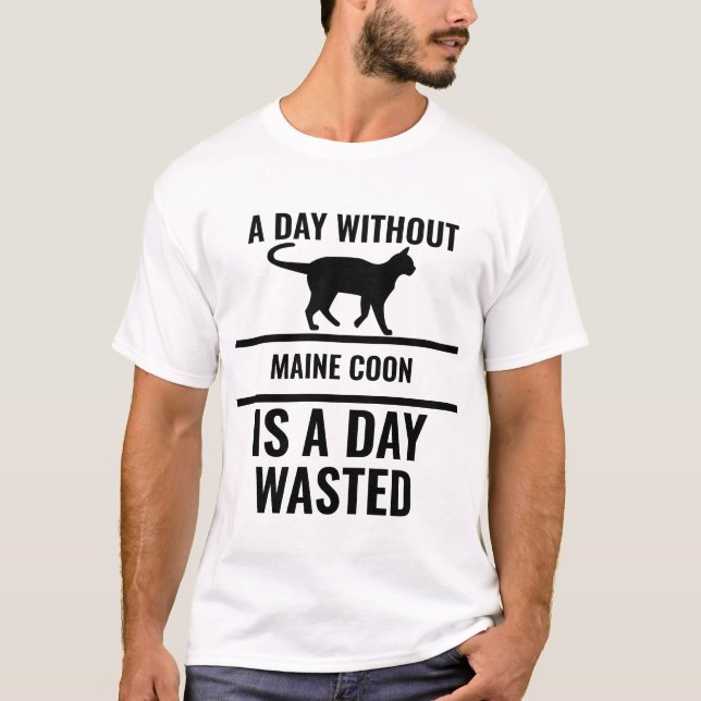 En dag utan lustig cattcitattemall t shirt (Framsida)