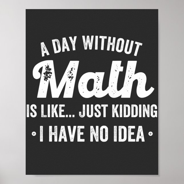 En dag utan matematik är som att skämta... poster (Framsidan)