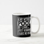 En dag utan miljardspel är som.. Funny 8 Boll Poo Kaffemugg<br><div class="desc">En dag utan miljardspel är som.. Funny 8 Boll Bassäng Billiard</div>