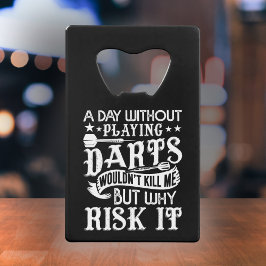 En dag utan mördare - en fin konstspelare kreditkort flasköppnare