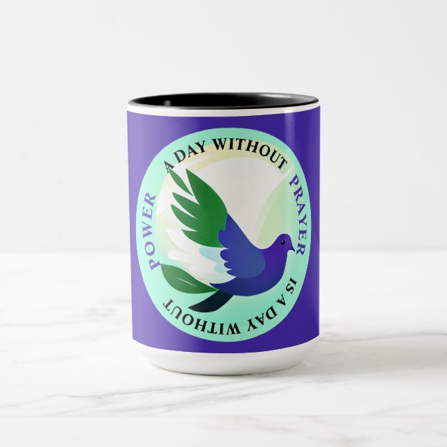 En dag utan Prayer är en dag utan ström Mugg (Center)