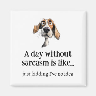En dag utan Sarcasm... Jag har ingen Idea-Roligt-o Magnet