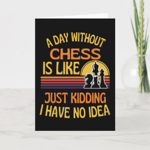 En dag utan schack-nuny Chess Älskare Kort