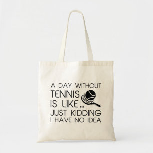 En dag utan tennis tygkasse