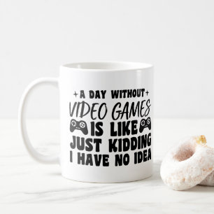En dag utan tv-spel Spelentusiaster Spelare Cool Kaffemugg