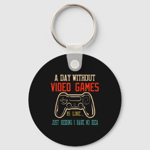 En Dag Utan Videospel Är Som, Roligt Gamer Gif Nyckelring