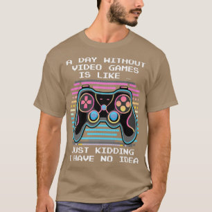 En dag utan videospel Retro-spelupplevelse av film T Shirt