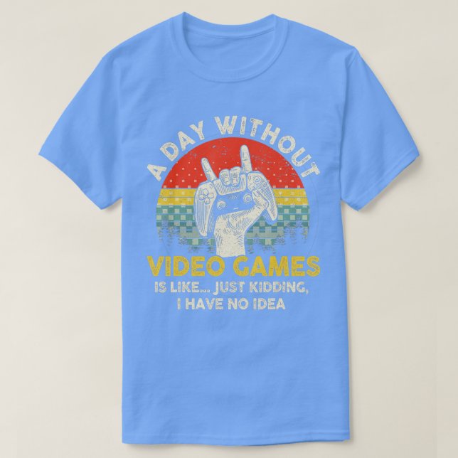 En dag utan videospel - Retro-videoklipp i Manar W T Shirt (Design framsida)