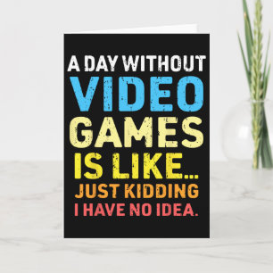 En dag utan videospel, roligt spel för spel kort