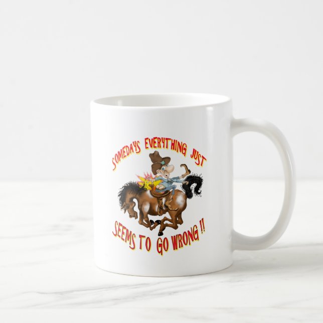 En dag verkar allt gå snett kaffemugg (Höger)