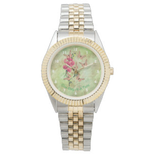 En dag vid en tidpunkt då fjärilar, sötärtblomma armbandsur