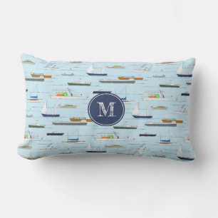 En dag vid floden sjö vid kusten lumbarkudde