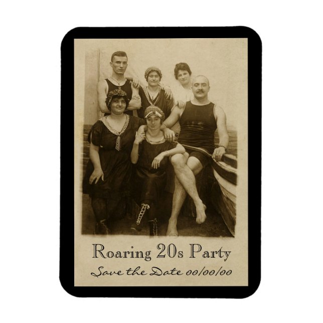 En dag vid Sparan Beach-datum Magnet (Vertikal)