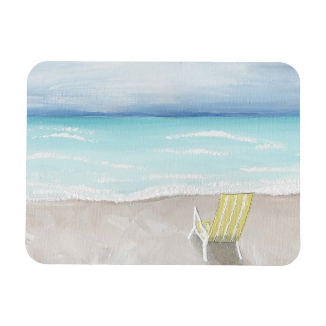 En dag vid stranden magnet (Horisontell)