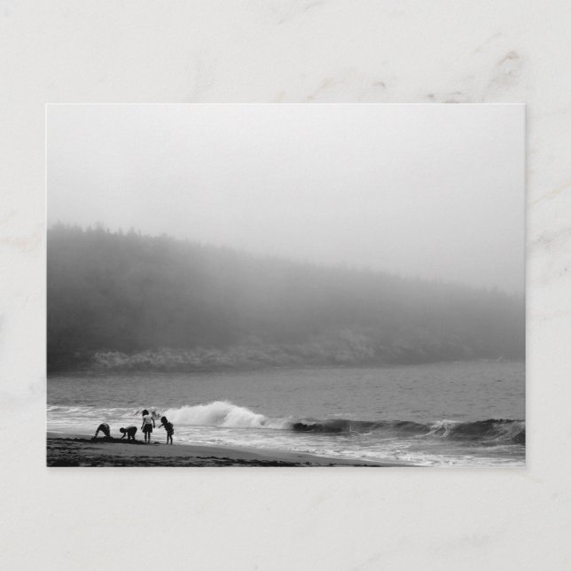 En dag vid stranden - Maine Vykort (Framsida)