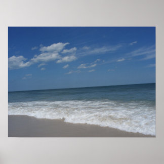 En dag vid stranden poster