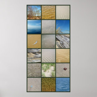 En dag vid stranden poster