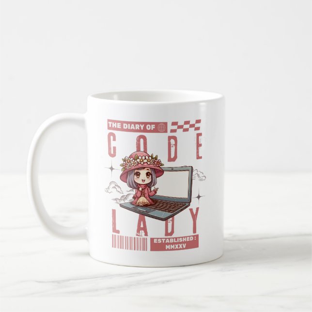 En dagbok för en koddam kaffemugg (Vänster)