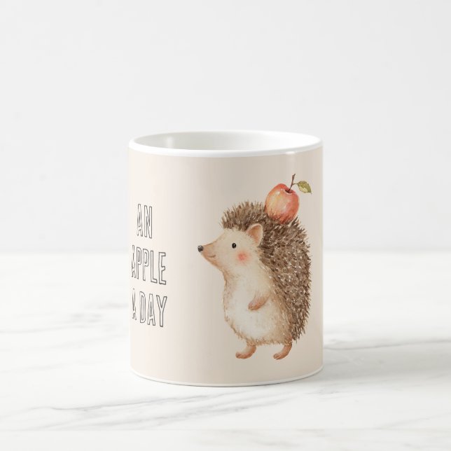 En daglig äppelkatt kaffemugg (Center)