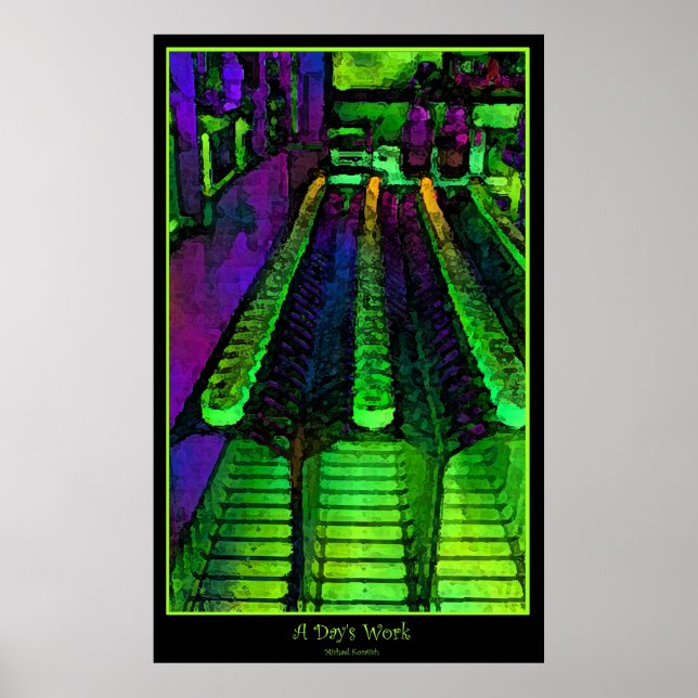 En dags arbete poster (Framsidan)