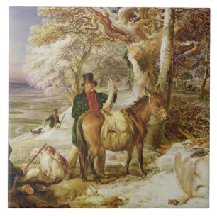 En dags sport, 1826 (olja på kanfas) kakelplatta