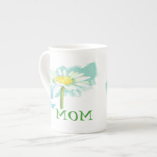 En Daisy för Mamma Bone China Mugg Benporslin Mugg