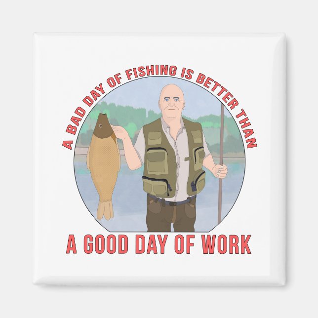 En dålig fiskedag är bättre än en bra magnet (Framsidan)