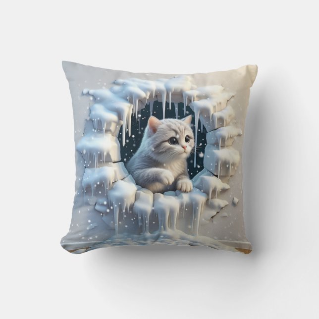 En dålig katt i en solig hideaway kudde (Framsida)