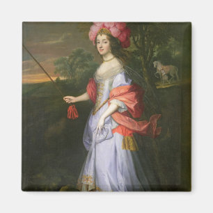 En dam i maskeraddräkten, c.1679 magnet
