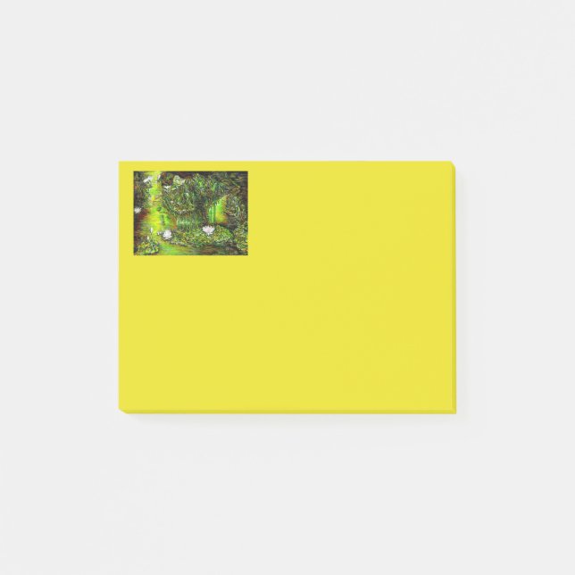 En damm med orena tankar post-it block (Framsida)