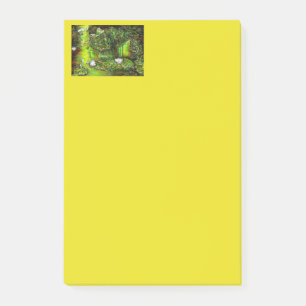 En damm med orena tankar post-it block