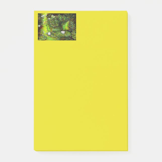 En damm med orena tankar post-it block (Framsida)