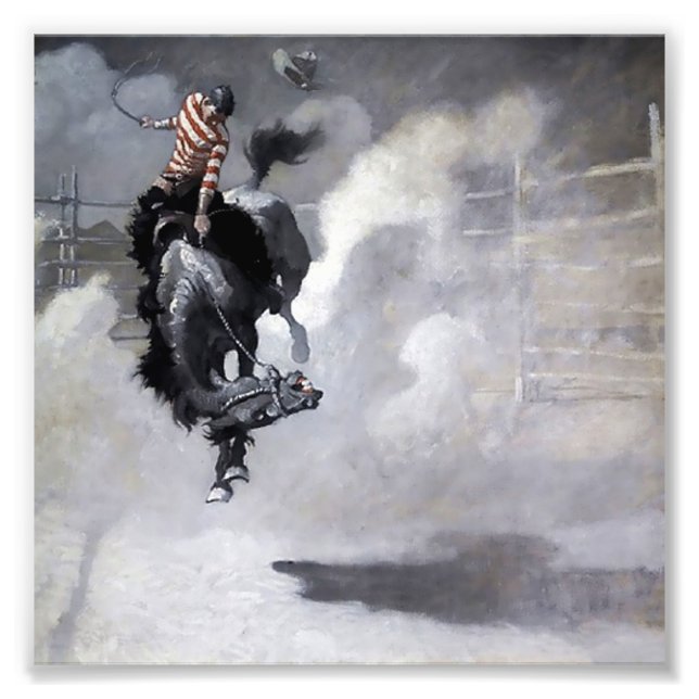 “En dammoln” västerländsk konst av NC Wyeth Fototryck (Framsidan)