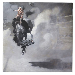 “En dammoln” västerländsk konst av NC Wyeth Kakelplatta