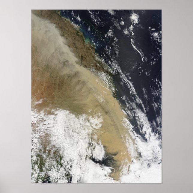 En dammvägg sträckt från norra Queensla Poster (Framsidan)