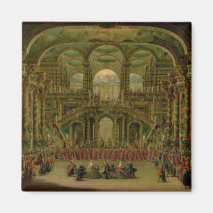 En dans i en barock rokokoslott magnet