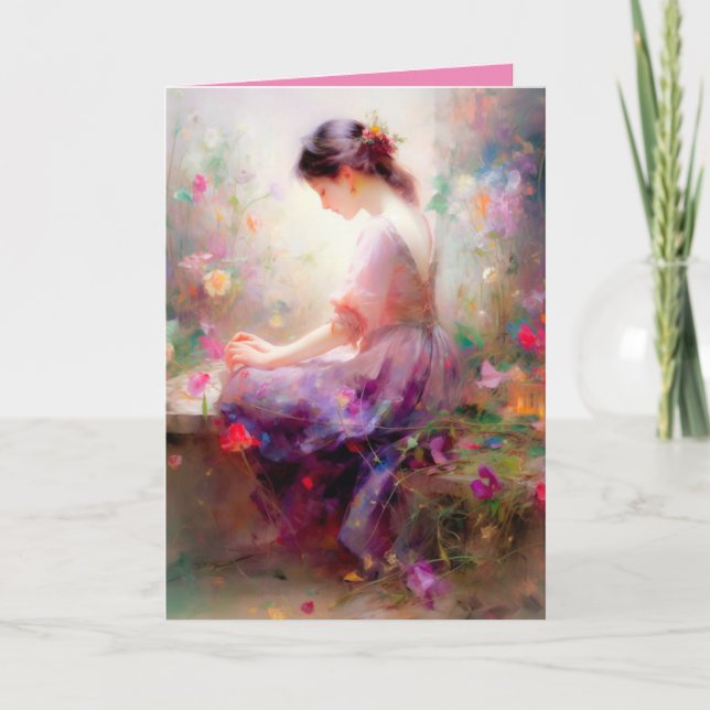 En Daydröm om Flowers Tack Kort (Framsida)