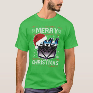 En Decepticon God Jul Transformers Present Hallå T Shirt