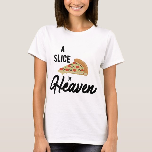 En del av himlens mystiska pizza t shirt (Framsida)