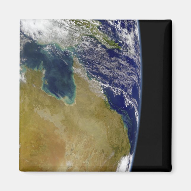 En del av jorden som visar Australien Magnet (Framsidan)