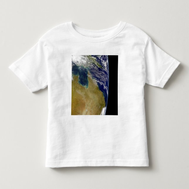 En del av jorden som visar Australien T Shirt (Framsida)