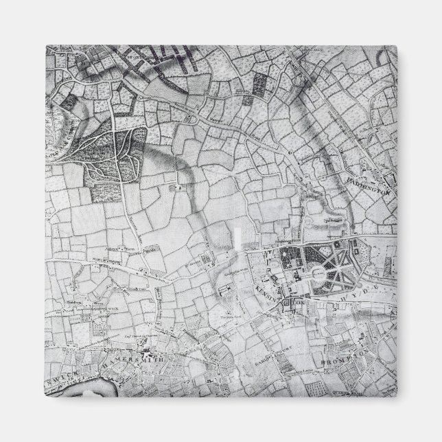 En del av lakan från undersökningen magnet (Framsidan)