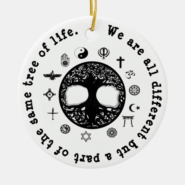 En del av samma Livets träd Julgransprydnad Keramik (Framsidan)