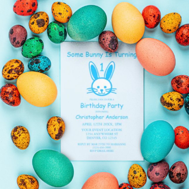 En del Bunny håller på att bli en: första födelsed Inbjudningar (Skapare uppladdad)
