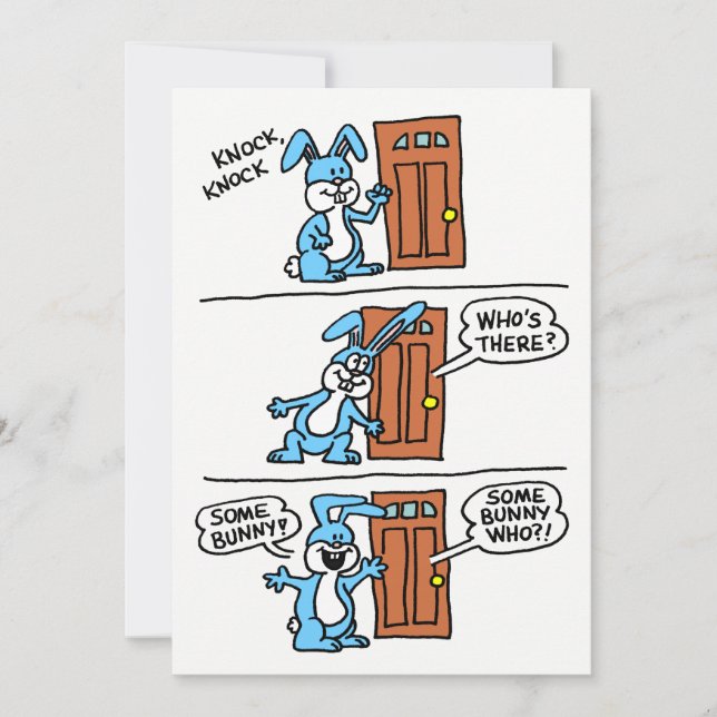 En del Bunny har en Födelsedagsfest Inbjudan (Framsida)