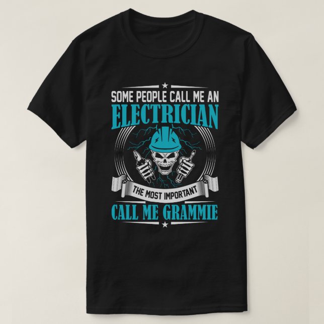 En del kallar mig en elektrisk GRAMMIE T Shirt (Design framsida)