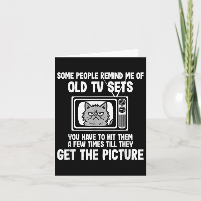 En del påminner mig om gamla TV-apparater... Kort (Framsida)