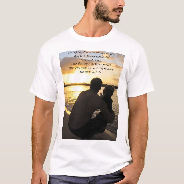 En delad bönfarSon T-shirt (Framsida)