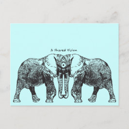 En delad vision vykort